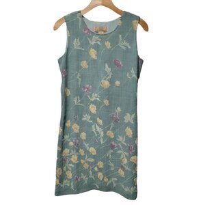 Telluride Clothing Company Dress Green Floral Sz 6